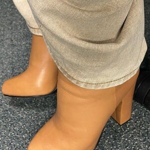 Aldo Camel Heeled Boots